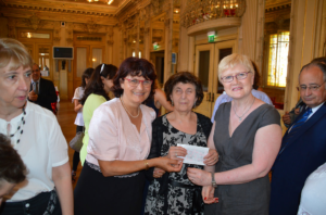 Remise chèque par l'Association B'Naibrith Moshe Dayan 18 juin 2015